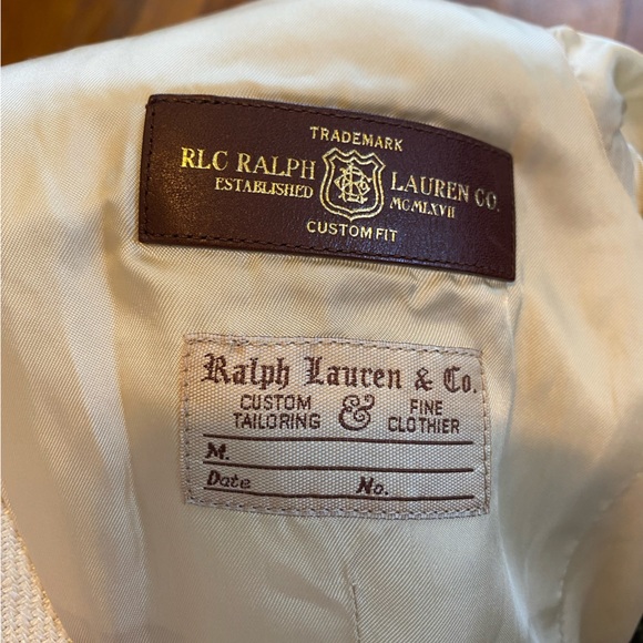 Vintage Ralph Lauren Blue Label Classic Tweed Linen Jacket Size 6 - Picture 4 of 11